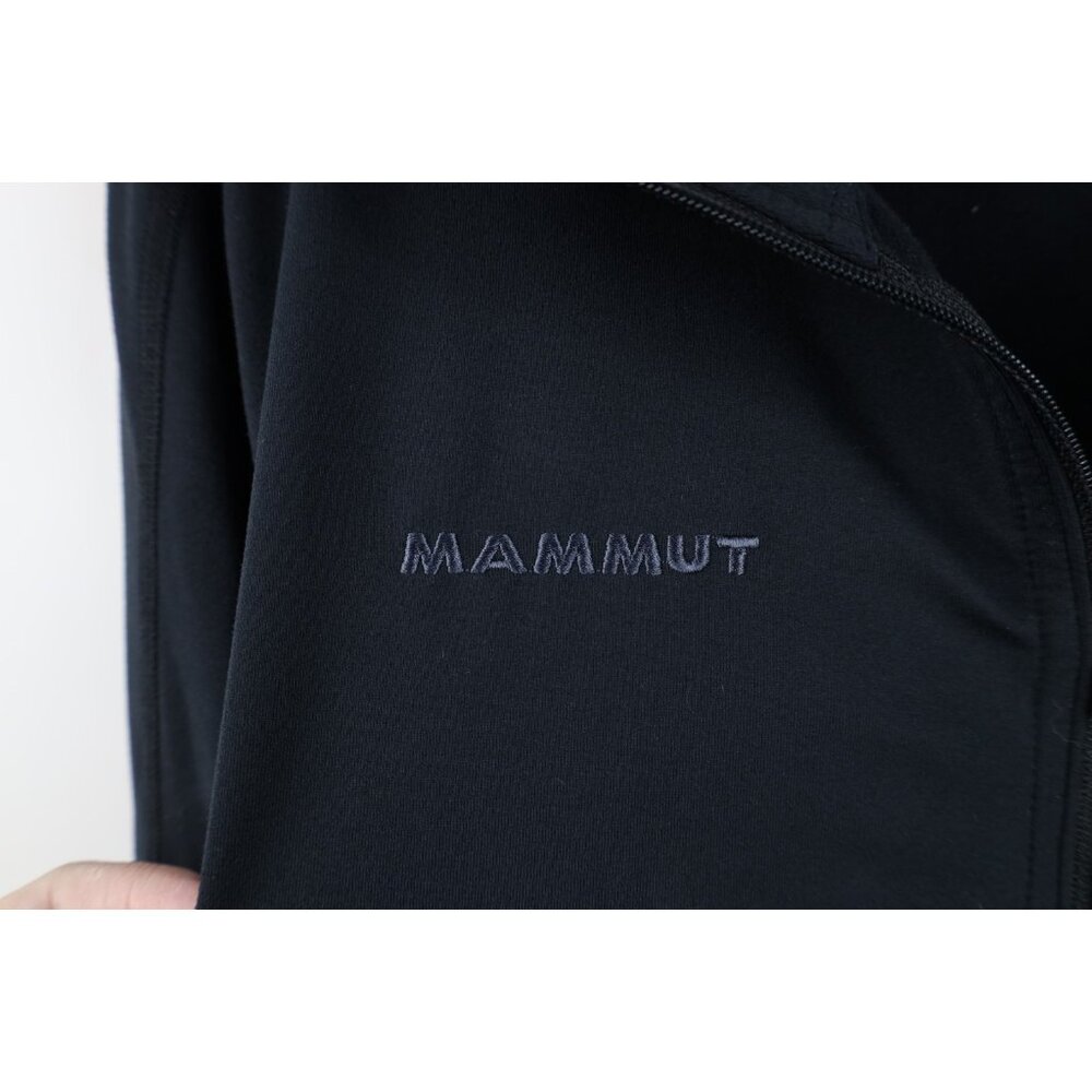 Mammut Mens Medium Spell Out Trekking Snow Half Zip Pullover Jacket Top Black - Picture 5 of 16